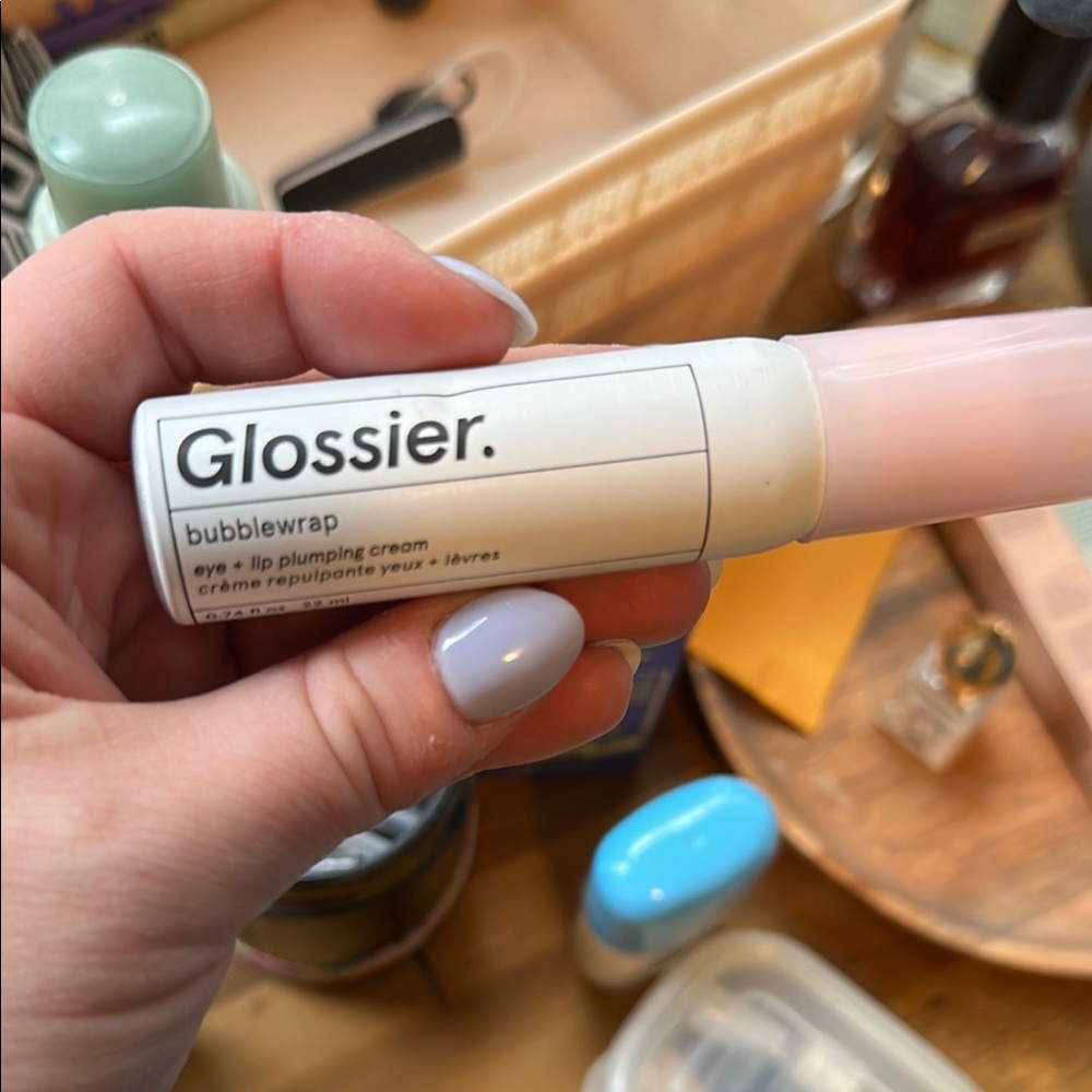 Glossier bubblewrap eye + lip plumping cream **discontinued**